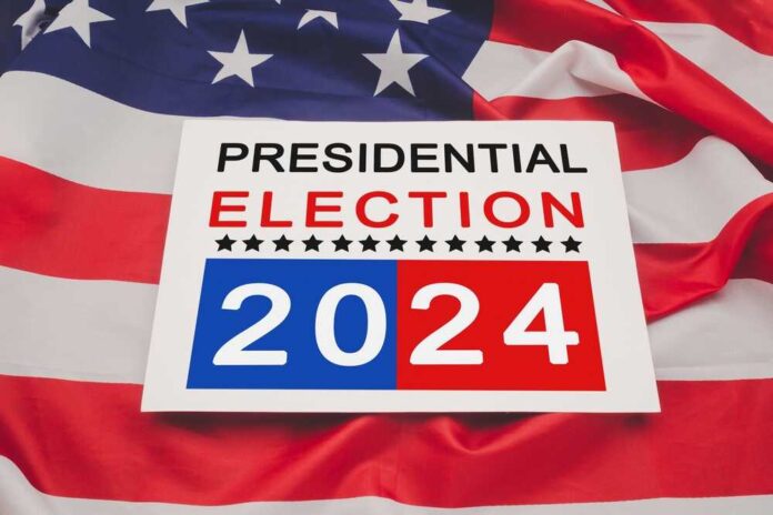 Politics,And,Voting,Concept.,Presidential,Election,2024,Text,On,White