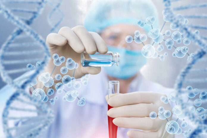 A,Laboratorian,Is,Adding,Some,Chemicals,Into,The,Tube,With