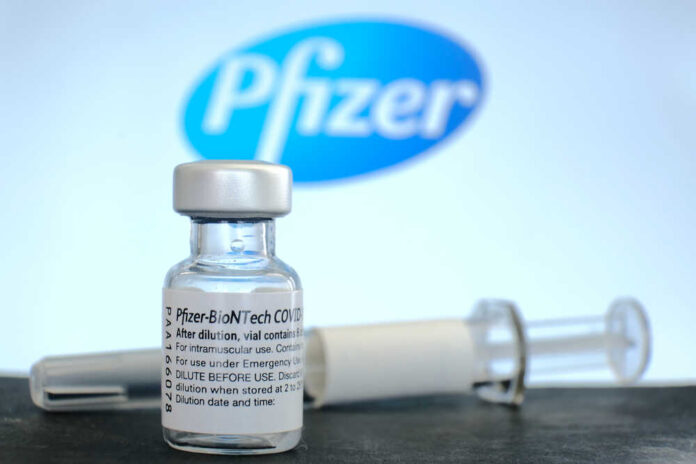 Bangkok,,Thailand,-,August,17,,2021:,Bottle,Of,Pfizer-biontech,Covid-19