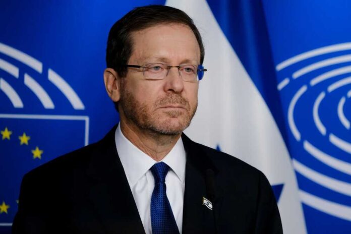 Israeli,President,Isaac,Herzog,And,President,Of,The,European,Parliament