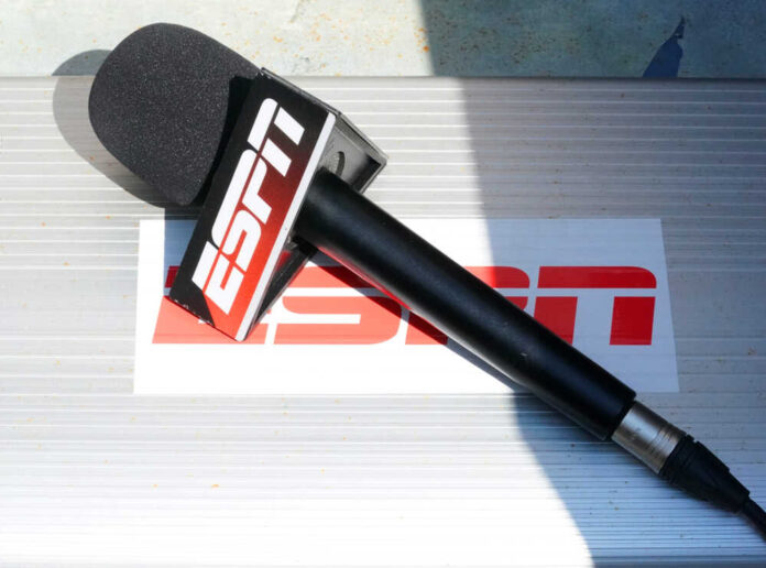New,York,-,September,5,,2017:,Espn,Microphone,Ready,For