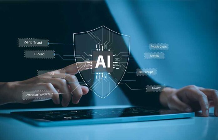 Internet,Users,Using,Tablet,Through,Cybersecurity,Using,Artificial,Intelligence.,Cybersecurity