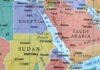 Map showing Egypt and Sudan with labeled cities and regions