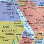 Map showing Egypt and Sudan with labeled cities and regions