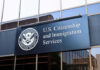 US Citizenship and Immigration Services building sign