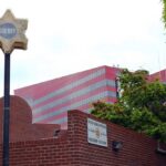Sheriff station sign with a star emblem in West Hollywood