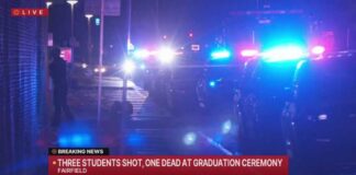 Three students shot, one dead at Fairfield graduation ceremony