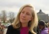 Parent Backlash Over Spanberger’s Board Pick Woman with blonde hair outdoors near a government building