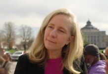 Parent Backlash Over Spanberger’s Board Pick Woman with blonde hair outdoors near a government building