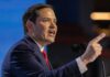Rubio Balks: Iran Deal’s Teeth Missing A politician passionately delivering a speech at a podium
