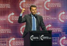 Morph Cut, Not AI — Embarrassing Walkbacks Person speaking at Turning Point USA event podium