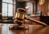 Outrage For Sale? ACLU Seeks $10 Million A wooden gavel resting on a courtroom table with a scale of justice in the background