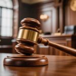 Outrage For Sale? ACLU Seeks $10 Million A wooden gavel resting on a courtroom table with a scale of justice in the background