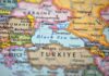 Black Sea Inferno Tests NATO Nerves Aerial view of multiple naval ships operating in the ocean
