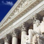 SCOTUS TILT: Trump Keeps Winning Supreme Court building facade with statue and columns