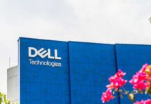 Billionaire Bet Supercharges Trump’s Kid Accounts Dell Technologies logo on a blue building facade