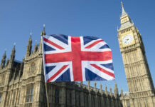 UK Playbook: Boost BBC, Bury Dissent Union Jack flag in front of Big Ben and the Houses of Parliament