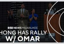 Shock Streamer Cash Roils Wisconsin Dems Hong holds campaign rally with U.S. Rep. Ilhan Omar, controversial streamer Hasan Piker