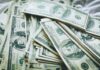 Stacks of U.S. hundred-dollar bills