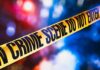 Three Shots After ‘It’s Over’ – Breakup Rage Ends In Veteran’s Killing yellow crime scene tape with blurred police lights