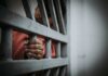COVID Gamble: Early Release Backfires – Murder Charges Follow Hand gripping jail bars