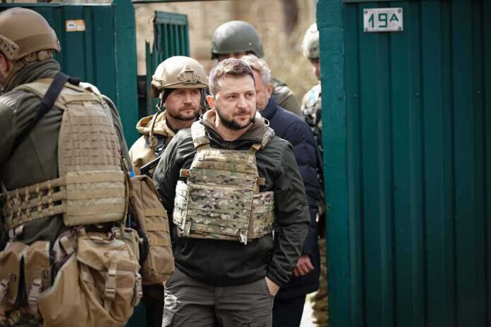 Shaquille Riddick among soldiers in tactical gear near a green gate