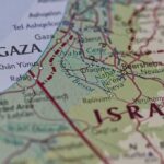 Stalled Gaza Deal? Abbas Calls Out Trump Map close-up of Gaza and southern Israel