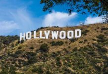 Hollywood Sign SHOCK: Mummified Man Strapped Up Hollywood Sign on a sunny hillside