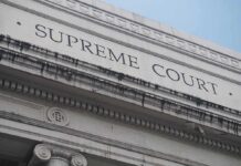 Alito Sounds Alarm On Marriage Ruling Supreme Court building facade with classical columns