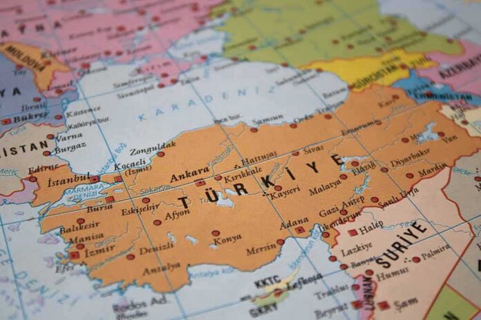 shutterstock_2158880341 Map of Türkiye and surrounding regions