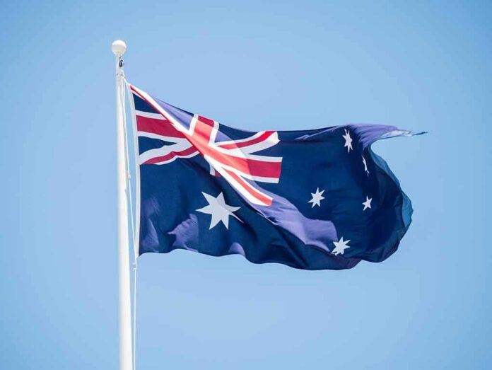 shutterstock_362069078 Australian flag waving on a flagpole