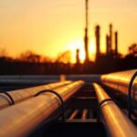 Diesel First: G7 Pulls Rare Emergency Lever Industrial pipelines at sunset