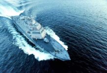 Targeting U.S. Warships? Iran Scout Boat Vaporized Naval warship cutting through open sea