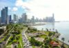 7.7 Monster Hits – Panama On Edge Coastal city skyline with waterfront park and busy boulevard